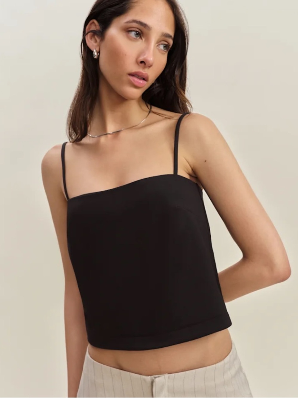 Reformation Black Noah Knit Camisole